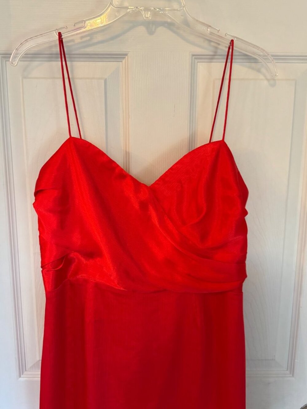 Finders Keepers Red Asymmetrical Dress Retrograde Chili Sleeveless Ruffle Large - Picture 4 of 12